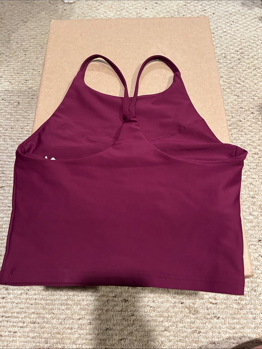 Old Navy Maroon Racerback Tank Top - Picture 2 of 5